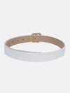 Textured Metal Buckle Broad Belt