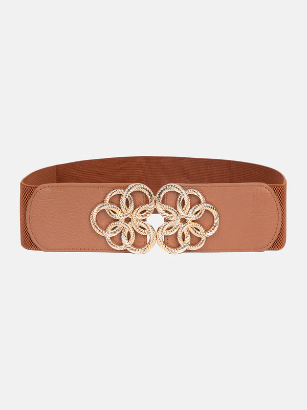 Bold Cutwork Buckle Broad Belt