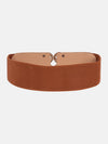 Bold Cutwork Buckle Broad Belt