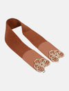 Bold Cutwork Buckle Broad Belt