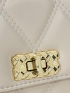 QUILTED SLING BAG WITH TWIST LOCK