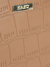Croc-Textured Handheld Bag