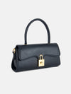 Solid Sling Bag With Twist Lock Closure