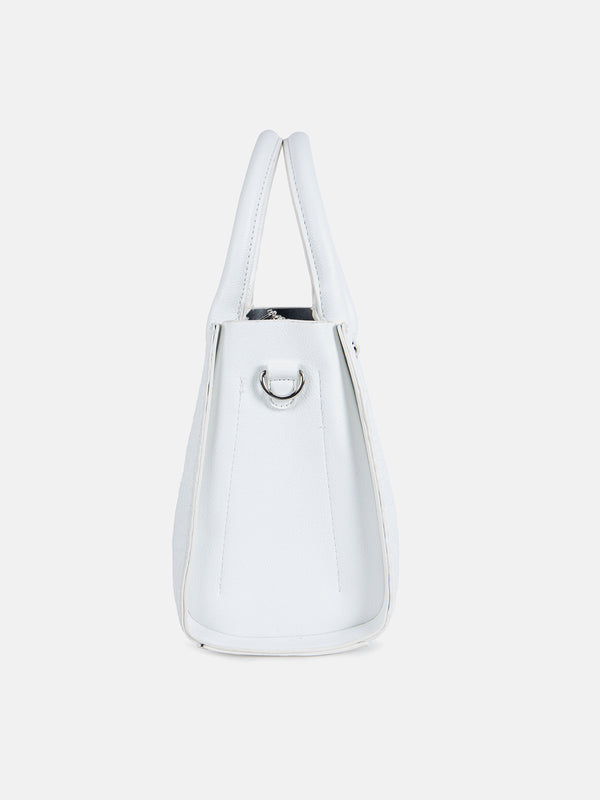 Croc-Textured Handbag