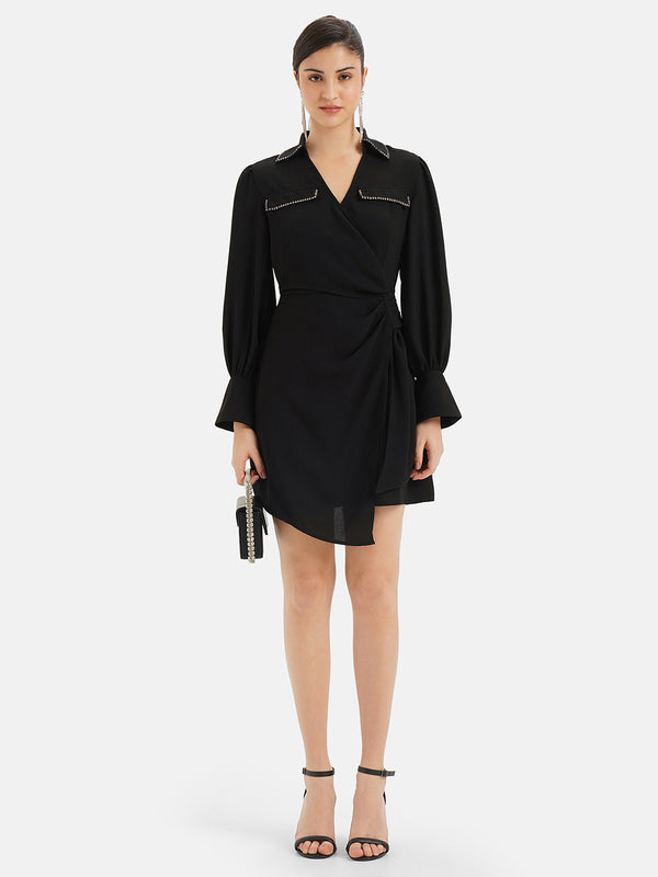 Wrap Mini Dress