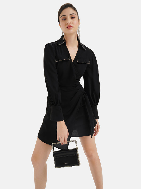 Wrap Mini Dress