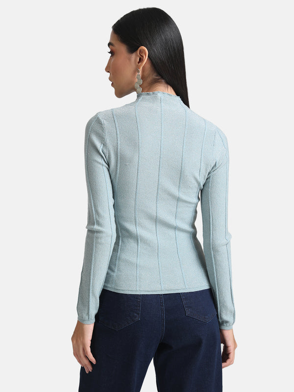 Lurex Turtle Neck Pullover