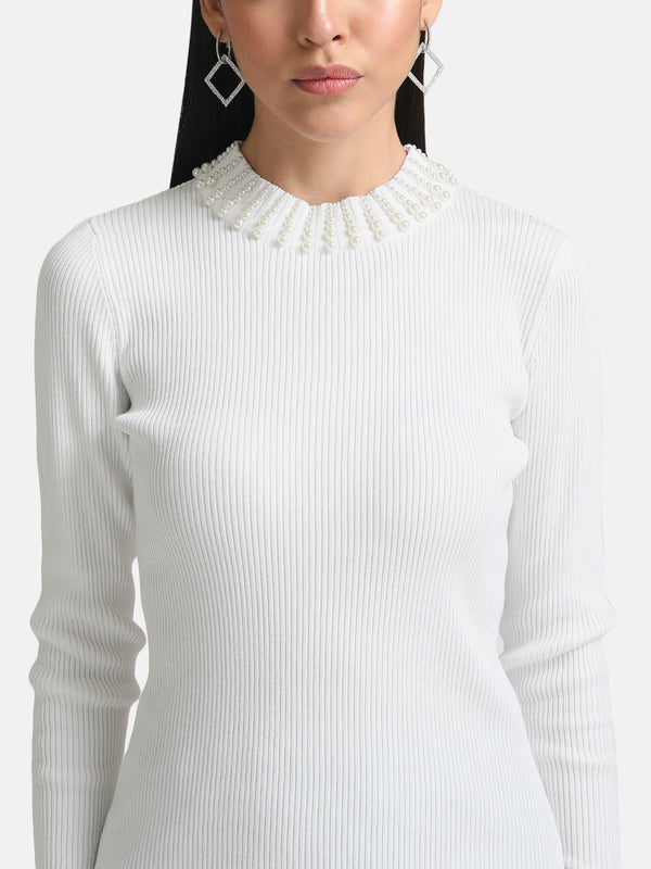 Embellished Turtle Neck Pullover