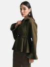 Peplum Jacket With Peplum Sleeves