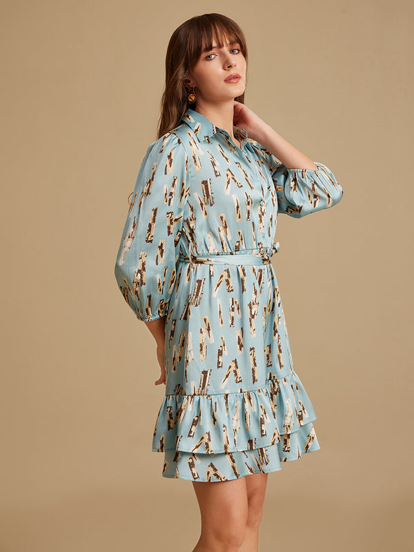 Bianca Printed Mini Dress