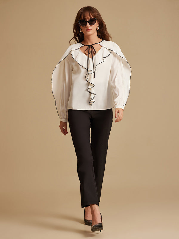 Polyester Contra TopRegular Fit