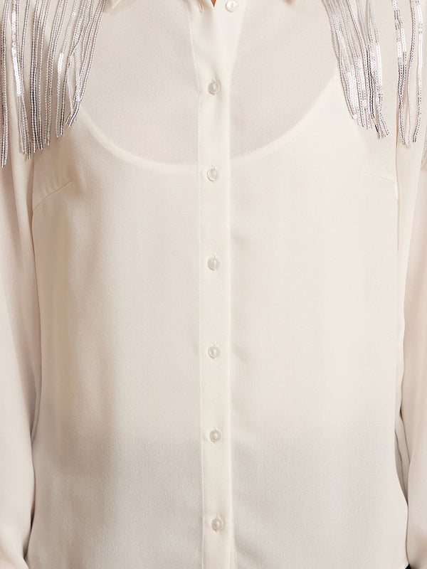 Lacey Embellished Shirt