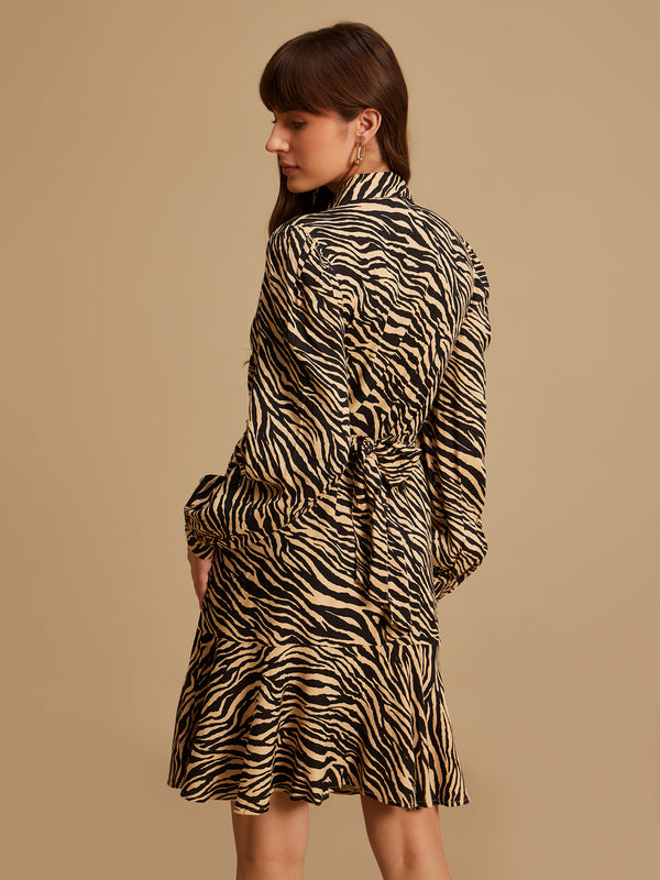 Alabaster Printed Mini Dress