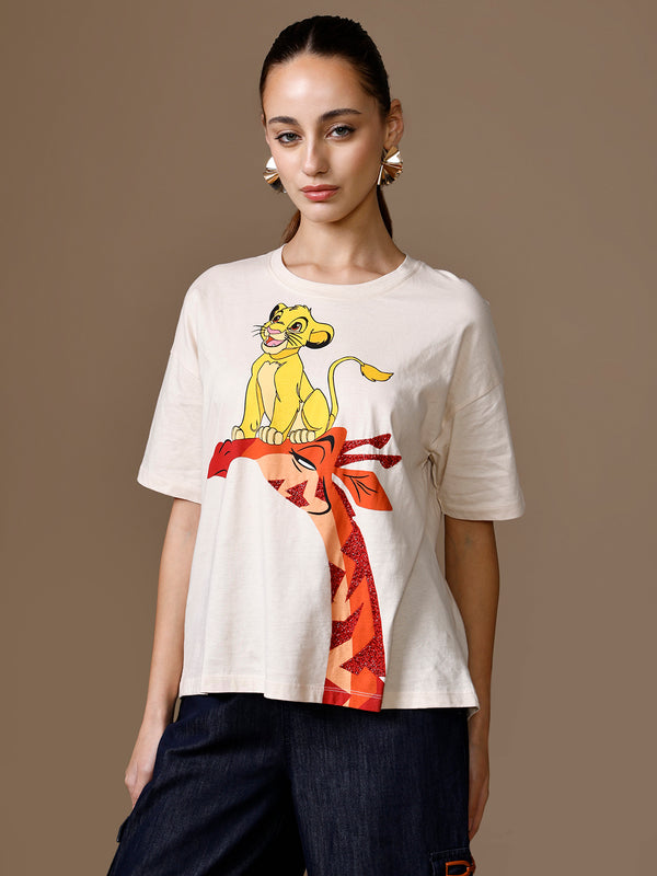 Disney Simba On Giraffe T-Shirt