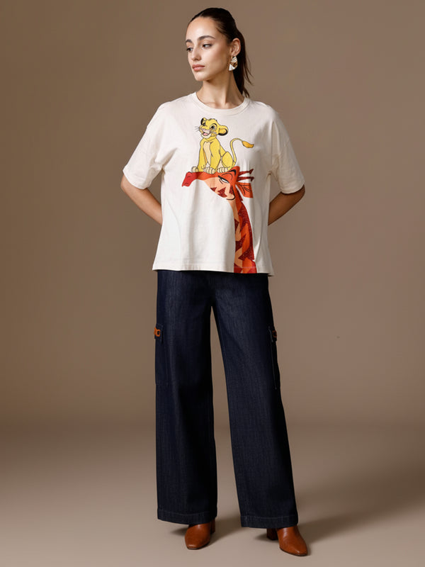 Disney Simba On Giraffe T-Shirt