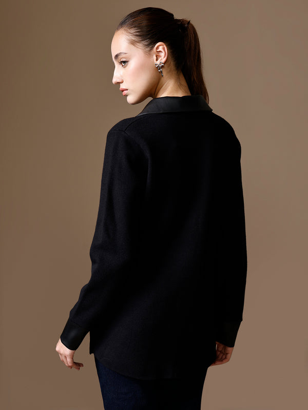 Judith Pu Trim Shacket