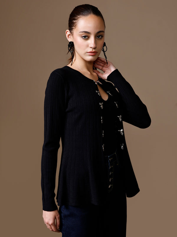 Anila Peplum Winter Top