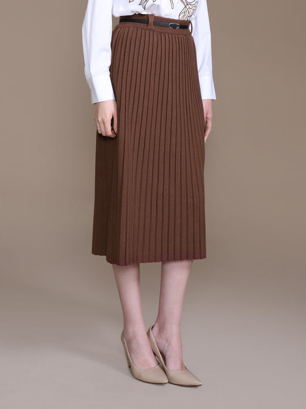 Issey Pleated Skirt With Belt