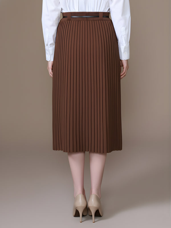 Issey Pleated Skirt With Belt