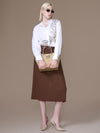 Issey Pleated Skirt With Belt