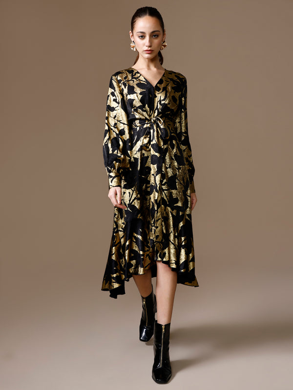 Pookie Midi Dress W Tie Up