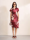 Marsala Midi Dress