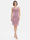 Noodle Strap Sequin Mini Dress