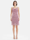 Noodle Strap Sequin Mini Dress