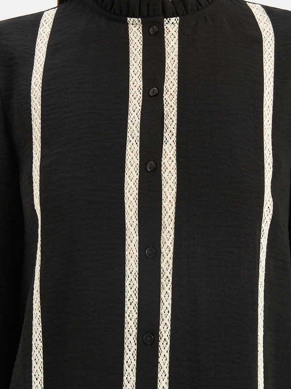 Buttoned Down LaceInsert Shirt