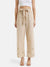 Embroidered Linen Pants
