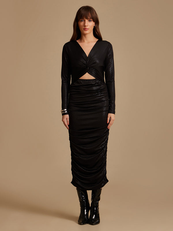 Marlowe Textured Midi Dress