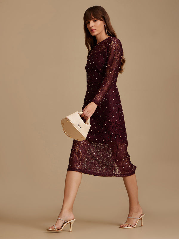Kinsley Embellished Midi Dress