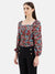 Square Neck Printed Top