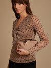 Dottie Polka Textured Top
