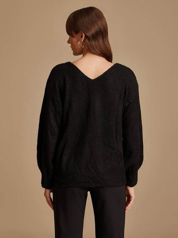 Bow Button Shrug