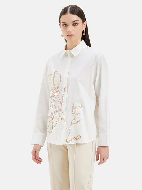 Millie Embroidered Full Sleeves Shirt