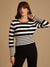 Two Tone Striper Pullover