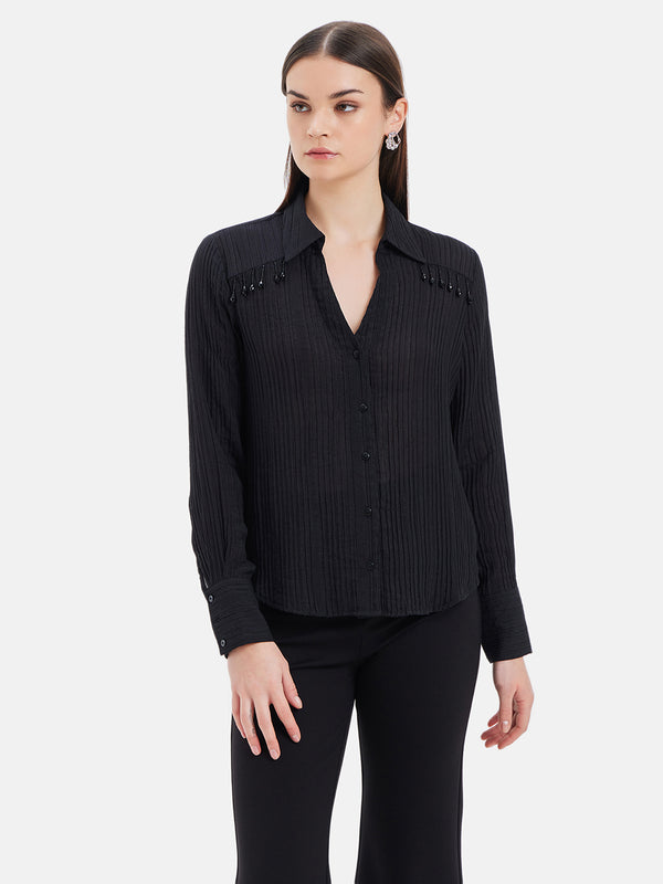 Gloria Top With Tear Drop Embellishment