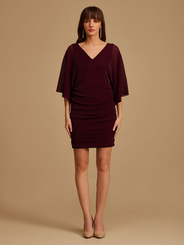 Mini Dress With Kimono Sleeves