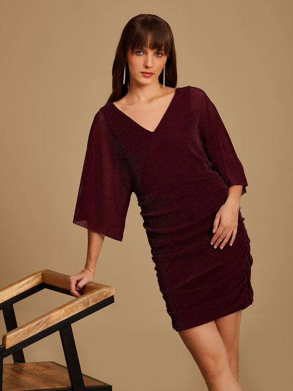 Mini Dress With Kimono Sleeves