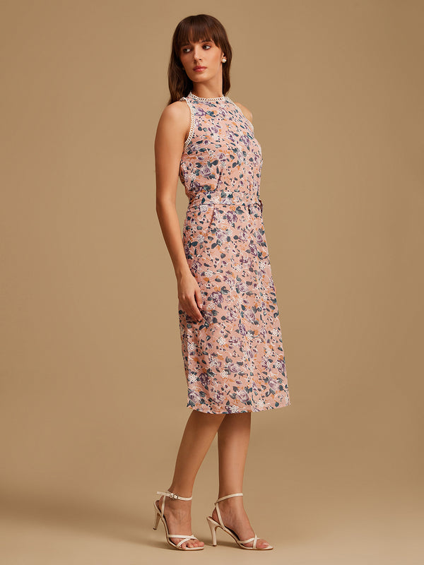 Halter Neck Midi Dress