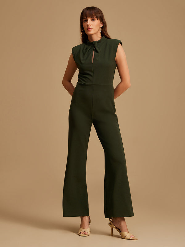 Sleeveless Key Hole Jumpsuit