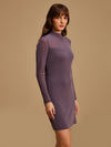 Midi Dress With Band Neck