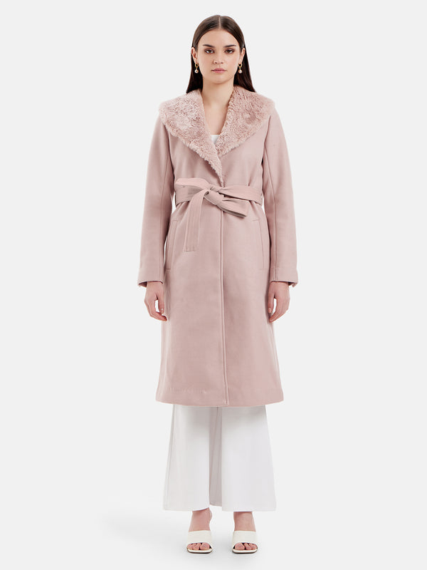 Overcoat With Fur Collar
