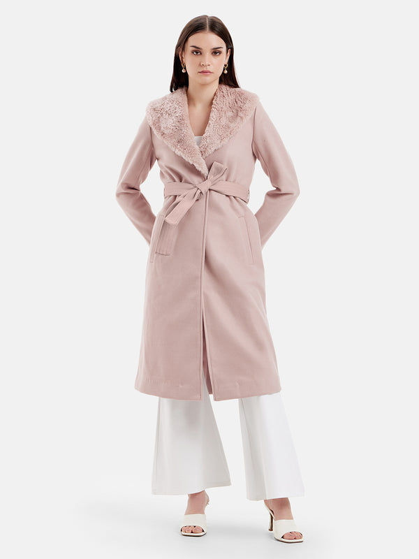 Overcoat With Fur Collar