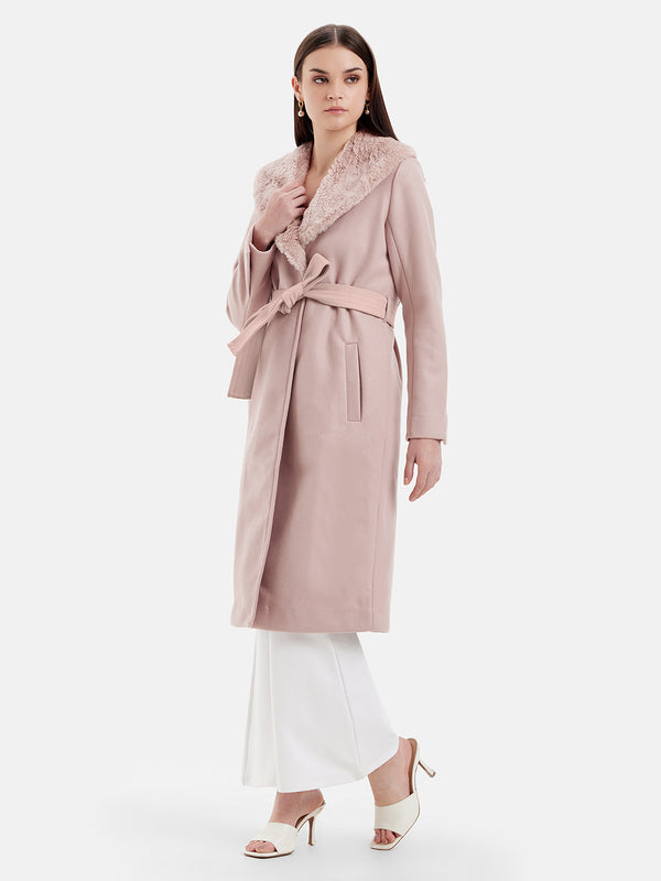 Overcoat With Fur Collar