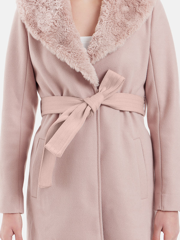 Overcoat With Fur Collar