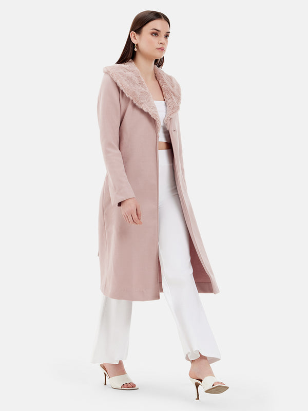 Overcoat With Fur Collar