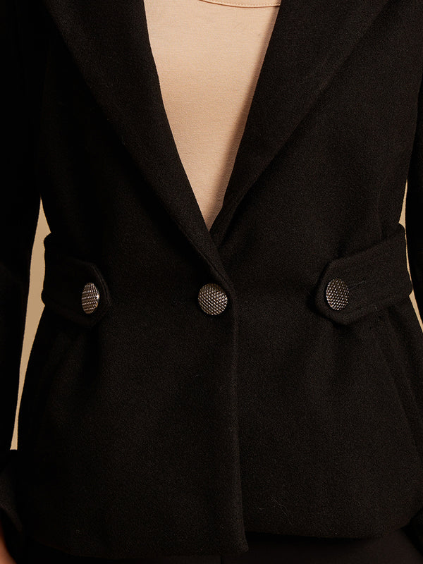 Jacket With Peplum Sleeves