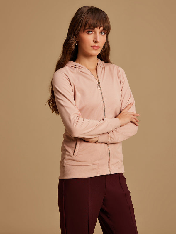 Basic Front Zipper Hoodie